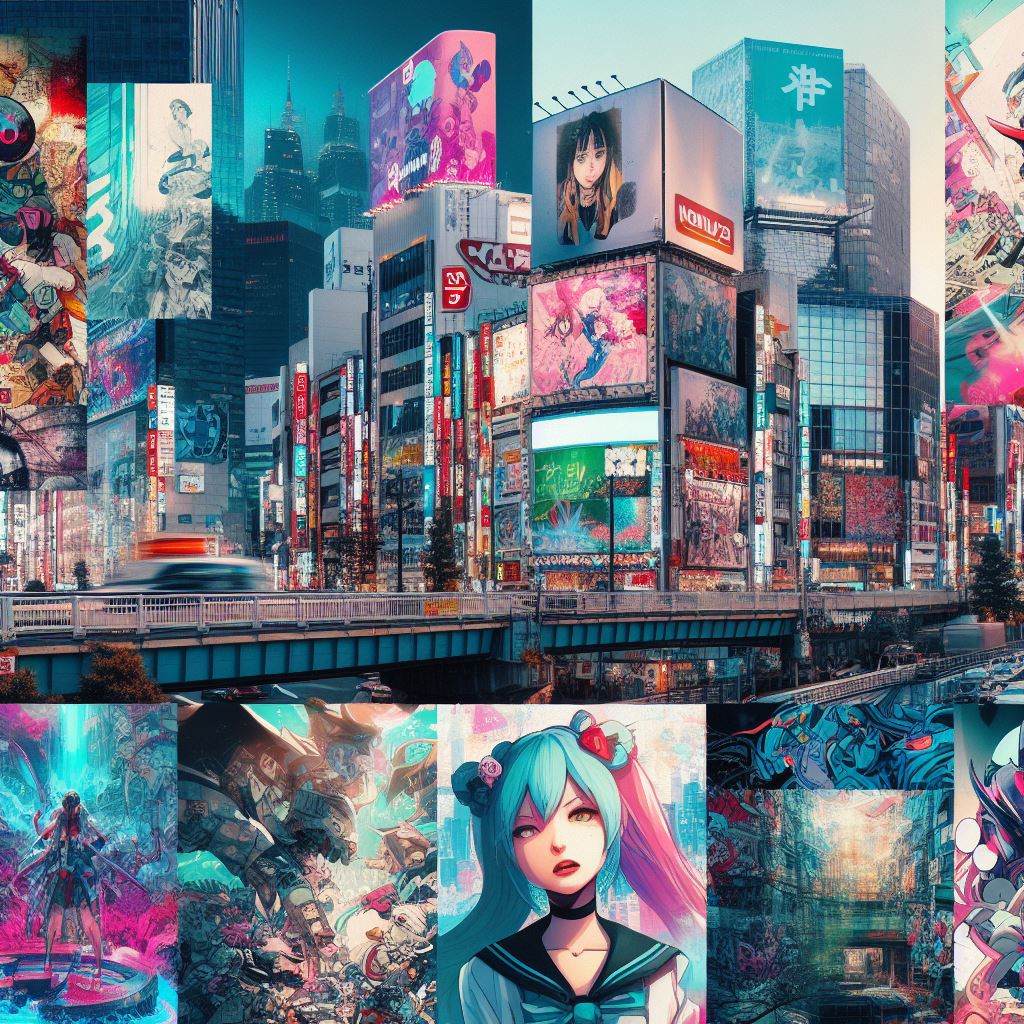 digital art street art tokyo street